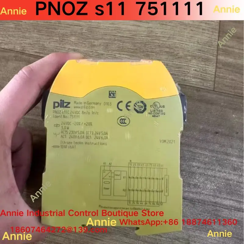 Brand New Safety Relay PNOZ S11 751111 - Electronic Control Device for Industrial Use