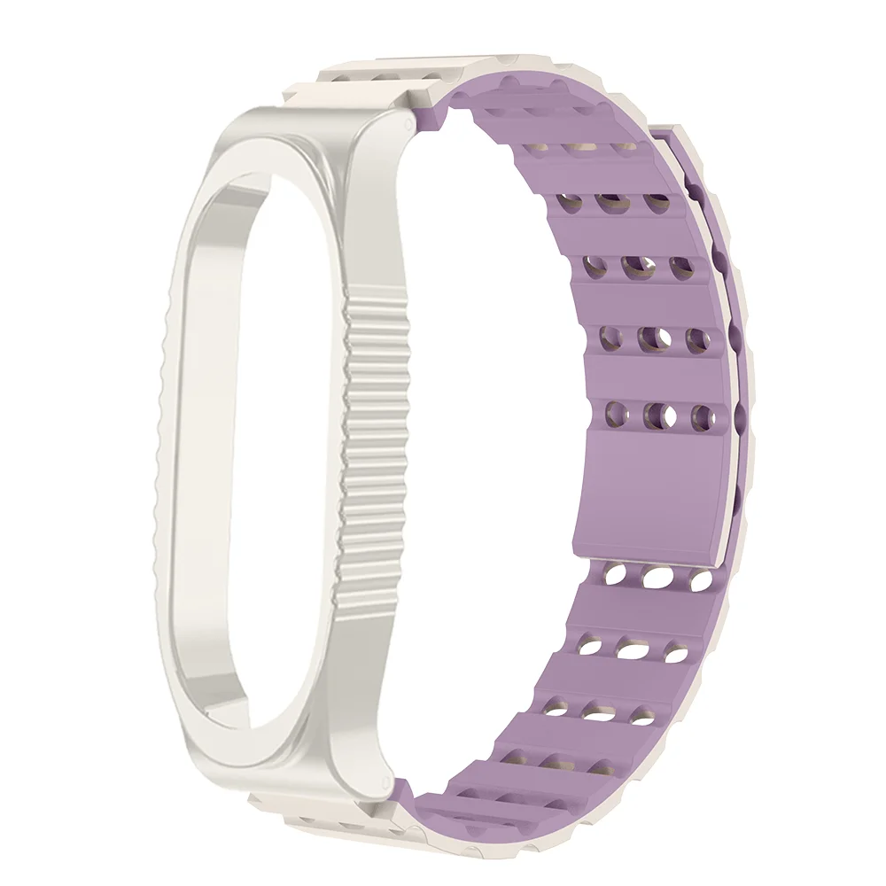 

Magnetic Strap For Xiaomi Mi Band 8 7 6 5 4 3 Air Holes Quick Release Breathable High Quality Silicone Sport Smartwatch Band
