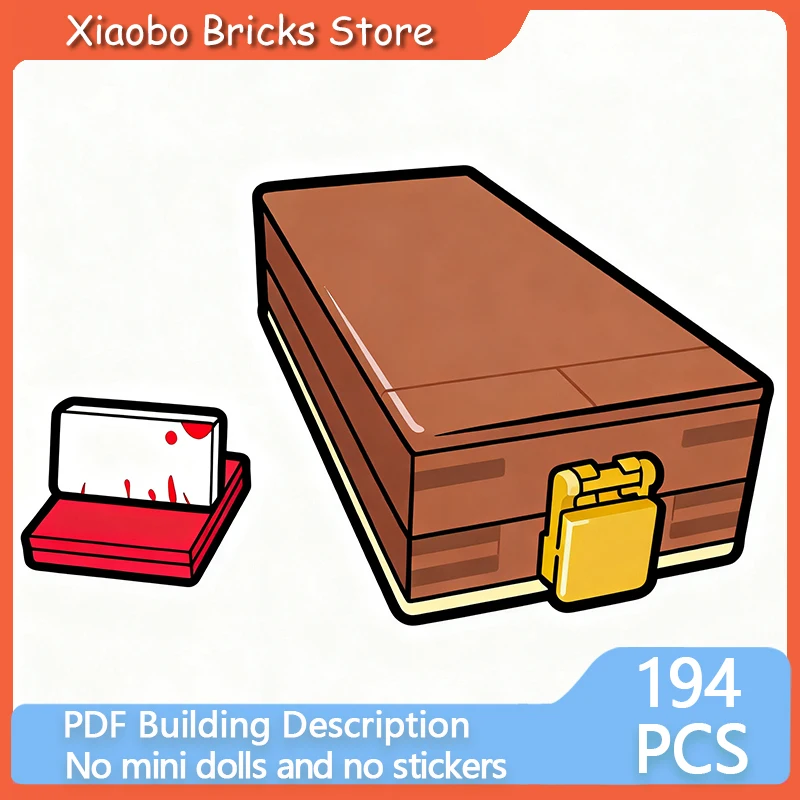 

Популярная волшебная модель фильма MOC, строительные кирпичи, копия трофейной коробки, модульные технологии, подарки, праздник, сборка, детские игрушки, костюм