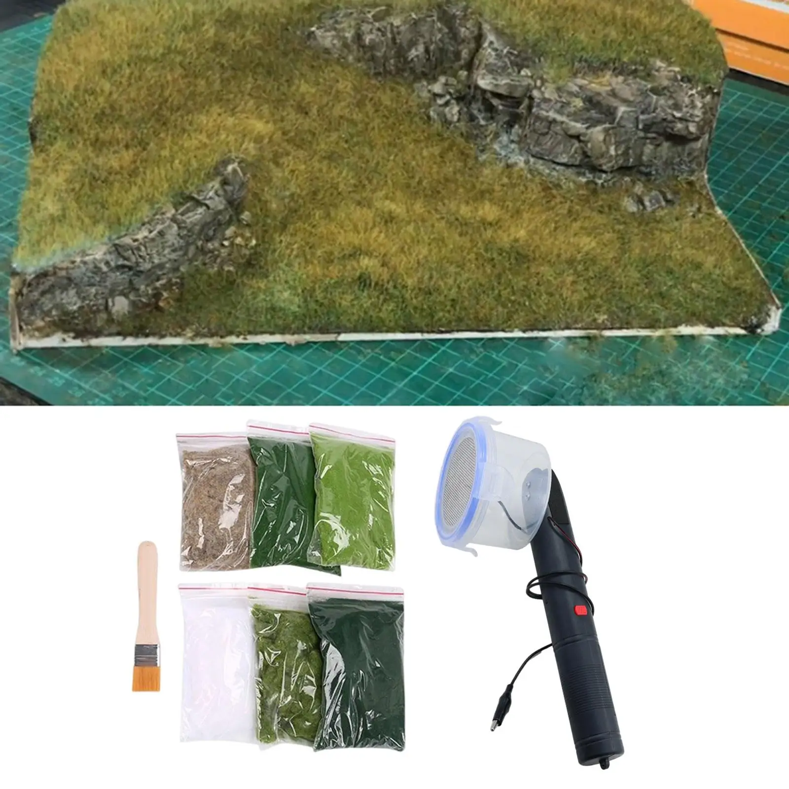 Static Grass Applicator DIY Craft DIY Layout Electrostatic Flocking Machine