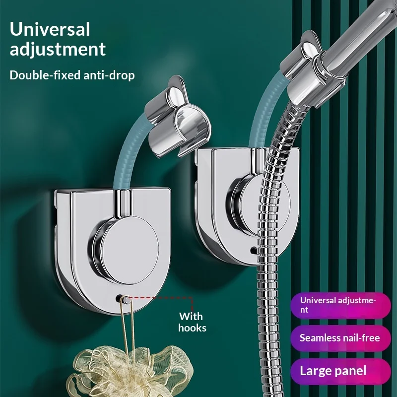 Adjustable Flexible Gooseneck Shower Holder Handheld Shower Head Bracket Wall Mount Shower Sprayer Fixed Support Bathroom Part