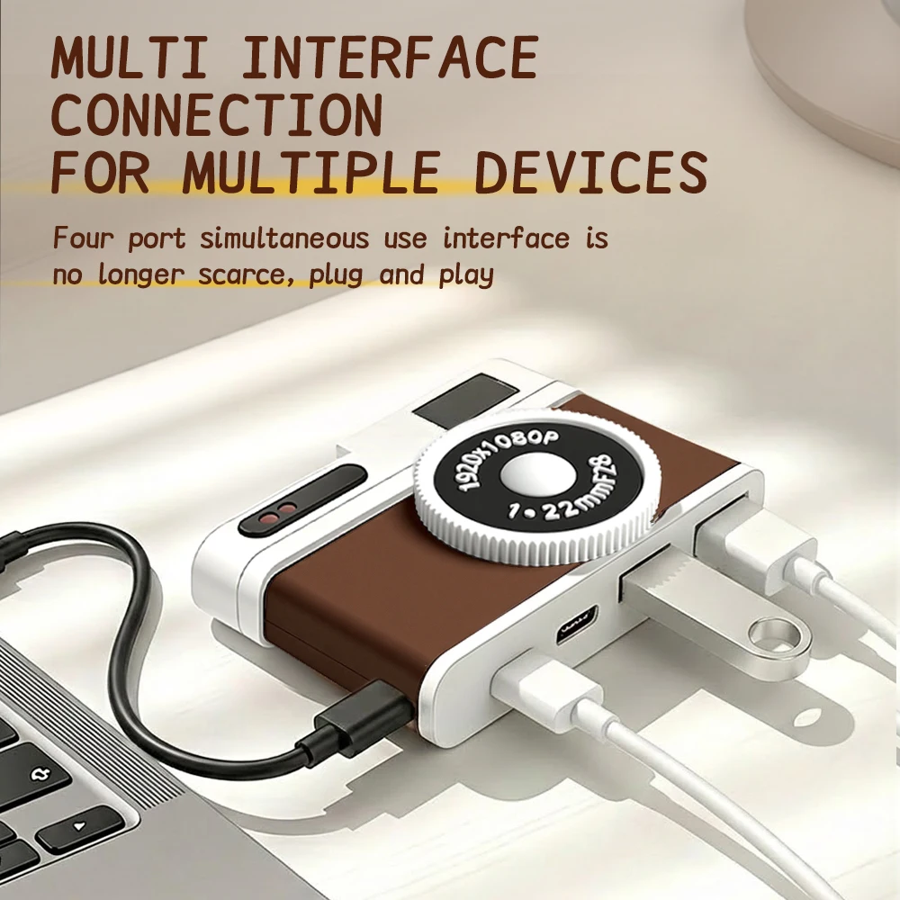 

USB-концентратор типа C HUB 4-в-1, многопортовый разъем для мыши, клавиатуры, U-диска, преобразователь