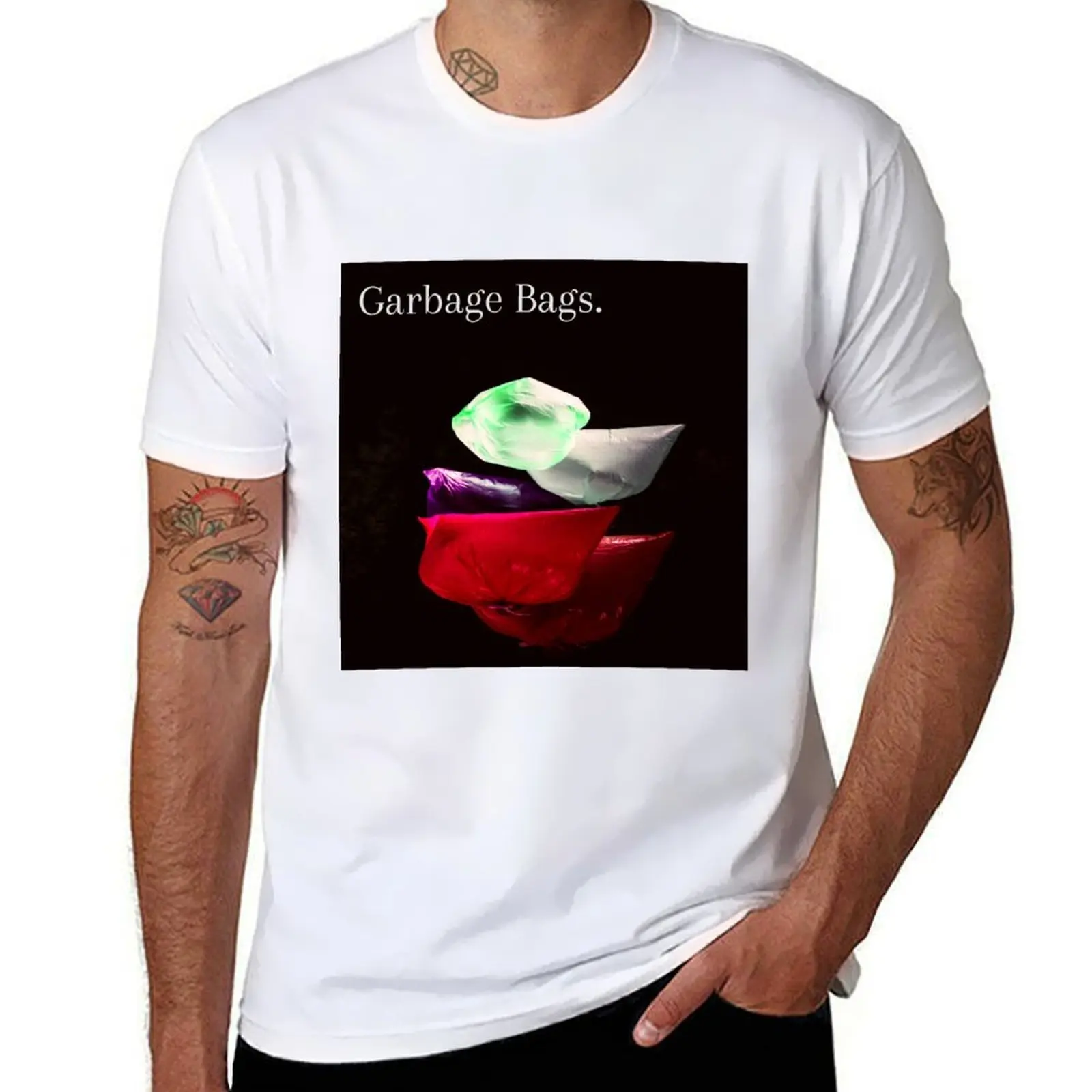 

Garbage bags. T-Shirt t shirts with prints t shirts cotton 100% T-Shirt