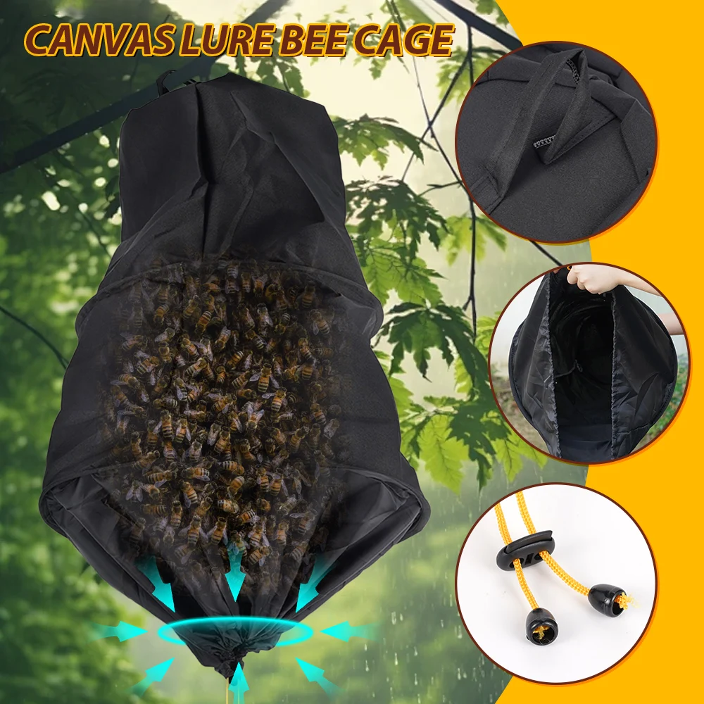 3 Layers Bee Cage Swarm Trap Thickened Canvas Swarming Catcher Wild Beekeeper Tool  Bee Catching Box Beekeeping Catching Tool