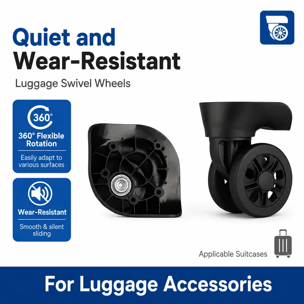 Universal Luggage Wheels For Samsonite 7972 Luggage Wheels Bracket Compatible with Samsonite 360° Silent Swivel Caster Suitcase