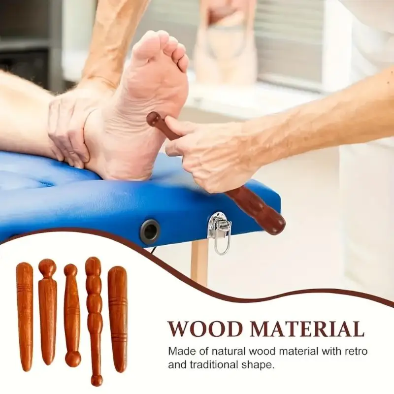 Bâton de massage en bois pour les pieds et le corps, soulage les douleurs musculaires, outil relaxant, masseur de réflexologie plantaire