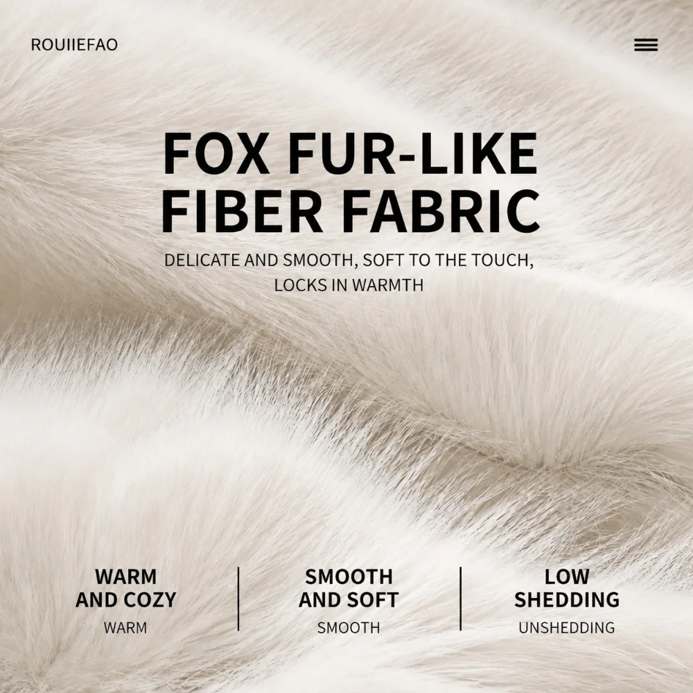 New Imitation Fur Faux Fox Fur Hat Windproof Warm Ear Protection Hat Ear Warmer Thick Fluffy Flat Top Hat Snow Ski
