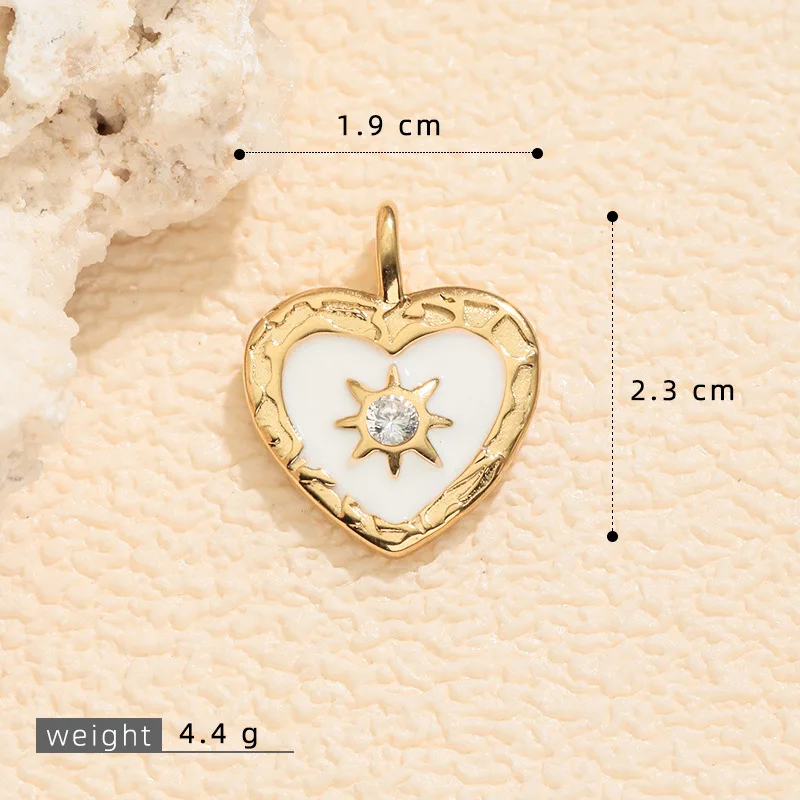 

5Pcs Sun Moon Stars Girl Series Pendant Oil Drip Alloy Jewelry For Jewelry Making Bag Bracelets Keychain Accessories