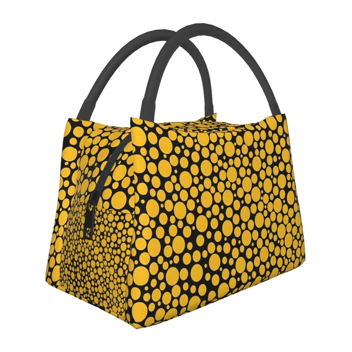 Japanese Artist Yayoi Kusama Lunch Bags Insulated Bento Box Resuable Lunch Tote Picnic Bags Thermal Bag for Woman Kids Travel