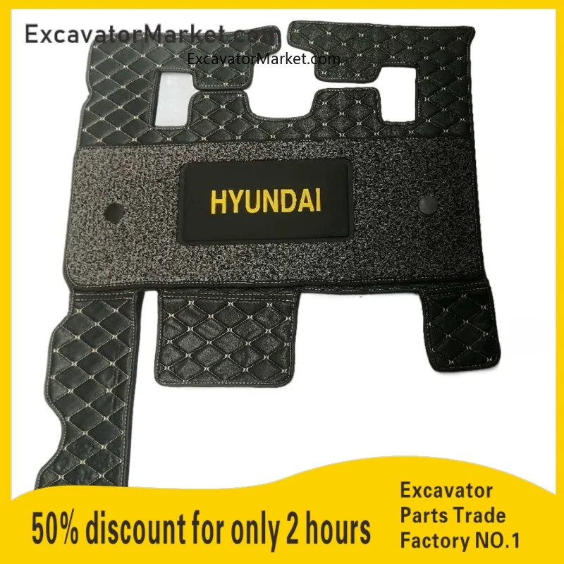 For Hyundai R60/150/215/225/305/335-7-9vs Cab Floor Rubber Foot Rest Pedal Excavator Parts Excavator Accessories