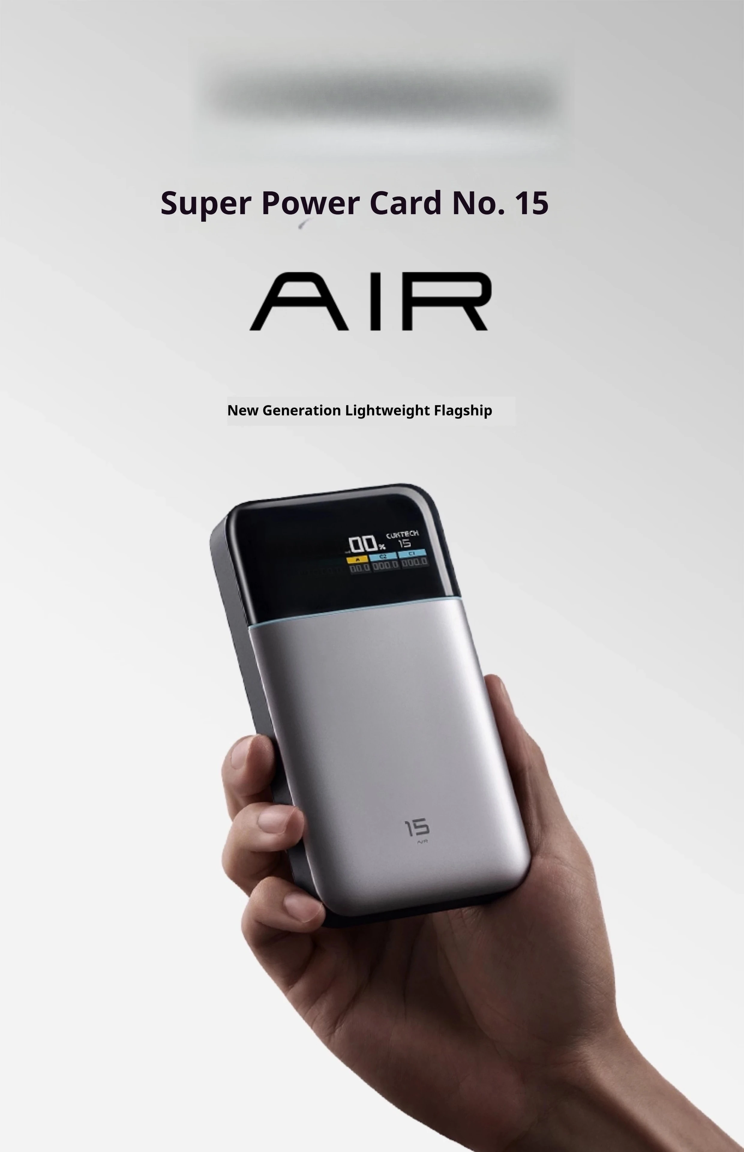 CUKTECH 15 AIR 100W MAX Power Bank 15000mAh Large Capacity Fast Charging TFT Screen Digital Display Power Bank PD3.0 Original - view 2