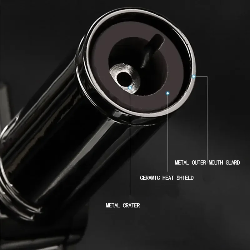 HONEST Torch Gas Windproof BBQ Kitchen Cooking Jet Turbo Lighter High Capacity Spray Gun Jewelry Metal Welding Gifts For Men