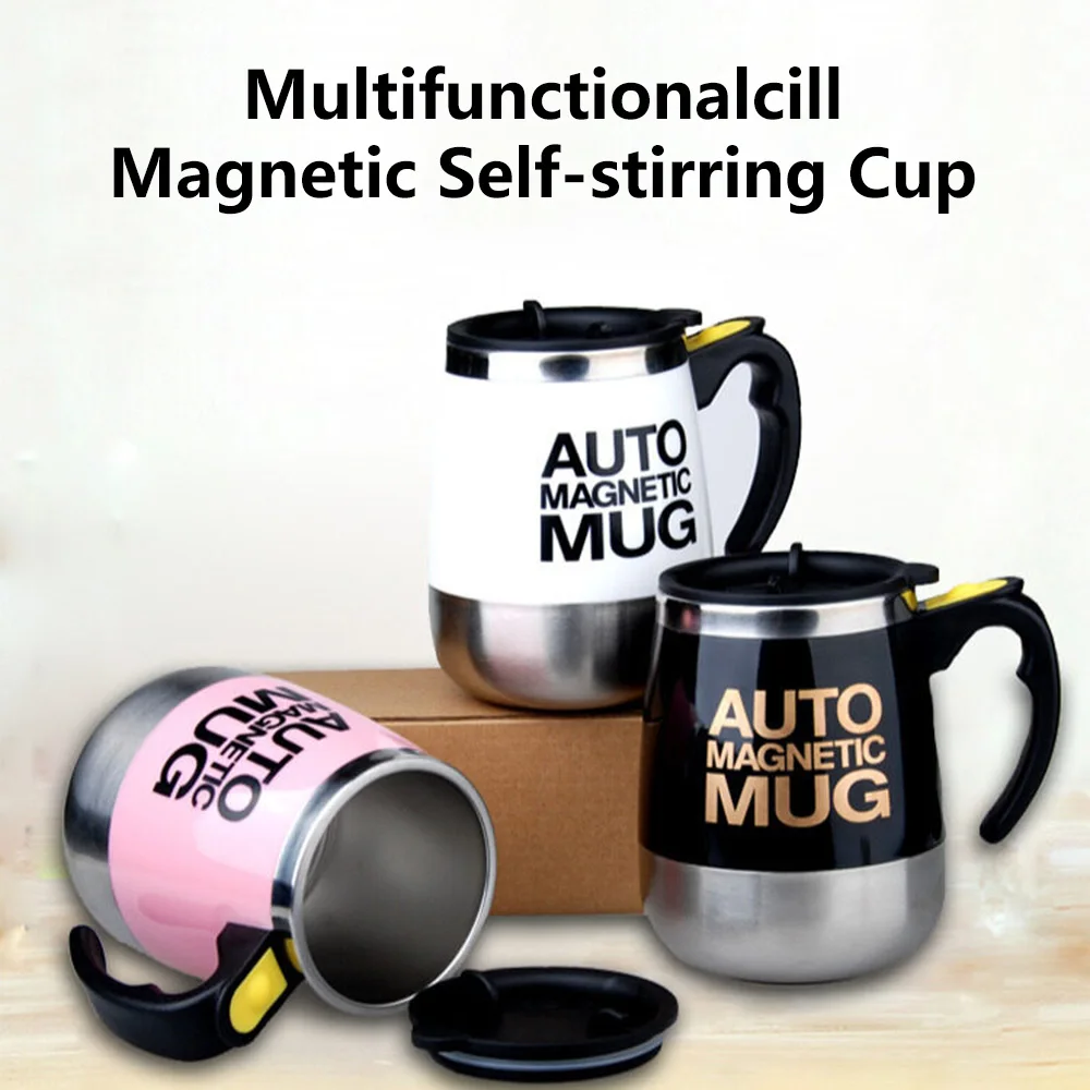 New Automatic Self Stirring Magnetic Mug Creative Lazy Smart Mixer Thermal Cup Stainless Steel Coffee Milk Mixing Cup Blender