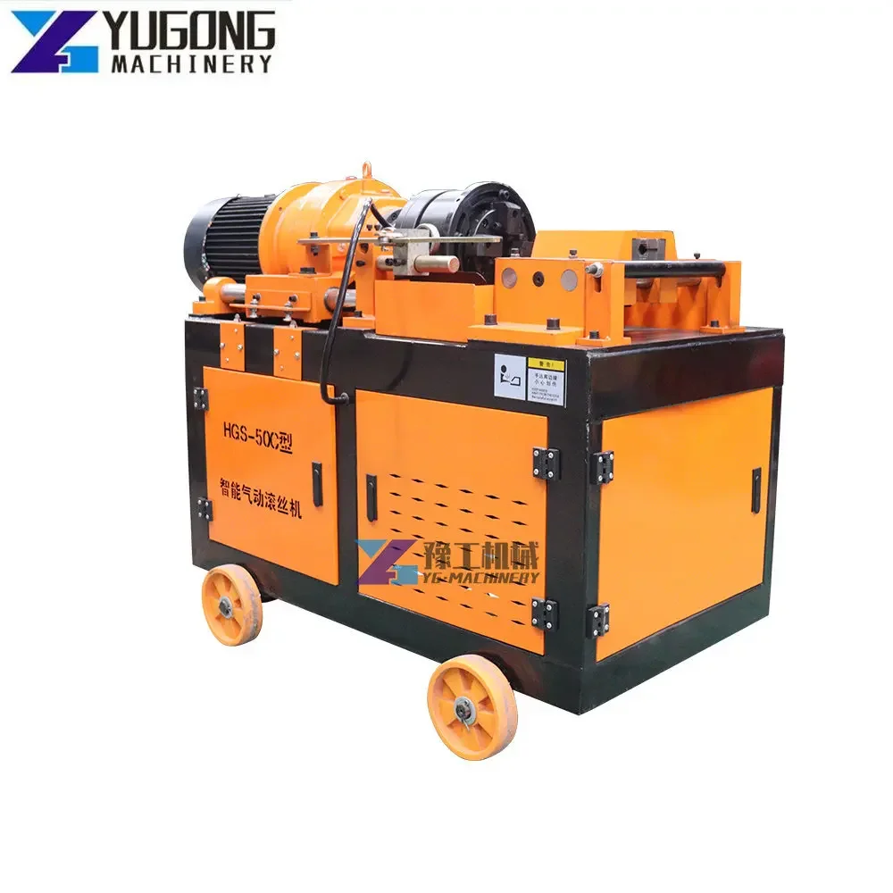 Quality Assurance 12-50 Mm Rebar Thread Rolling Machine Adding Length 200 Mm Steel Bar Thread Rolling Machine