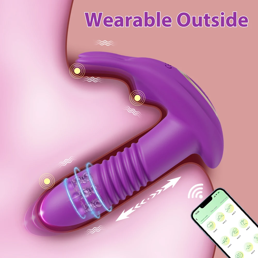 Thrusting Vibrator for Women APP Rotating Telescopic Dildo Remote Control G Spot Massage Clitoris Stimulator Sex Toy for Women - Image 5
