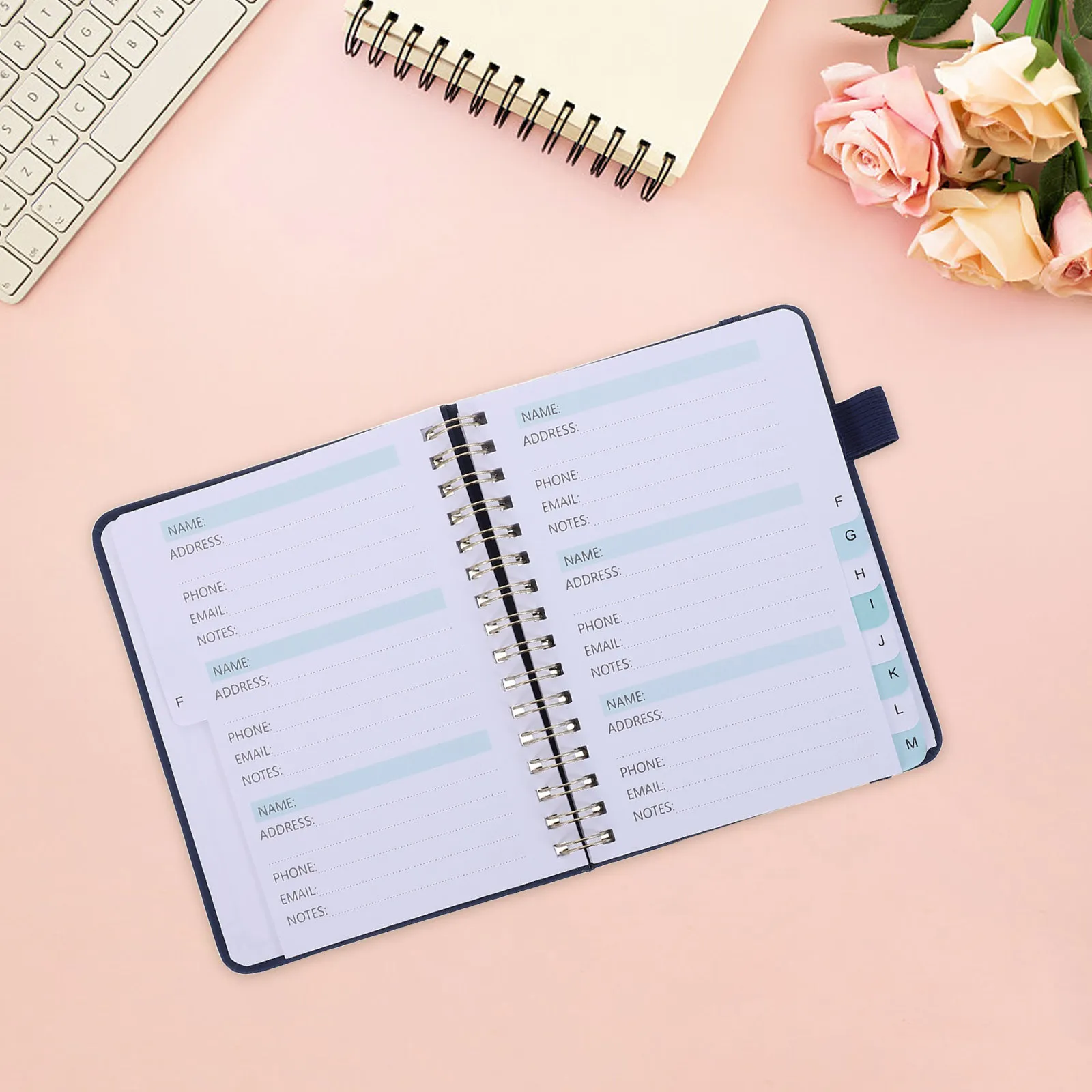 Planner Daily Notebook Office Portable Organizer Halloween Christmas New Year Address Phone Book Address And Phone Book Dark