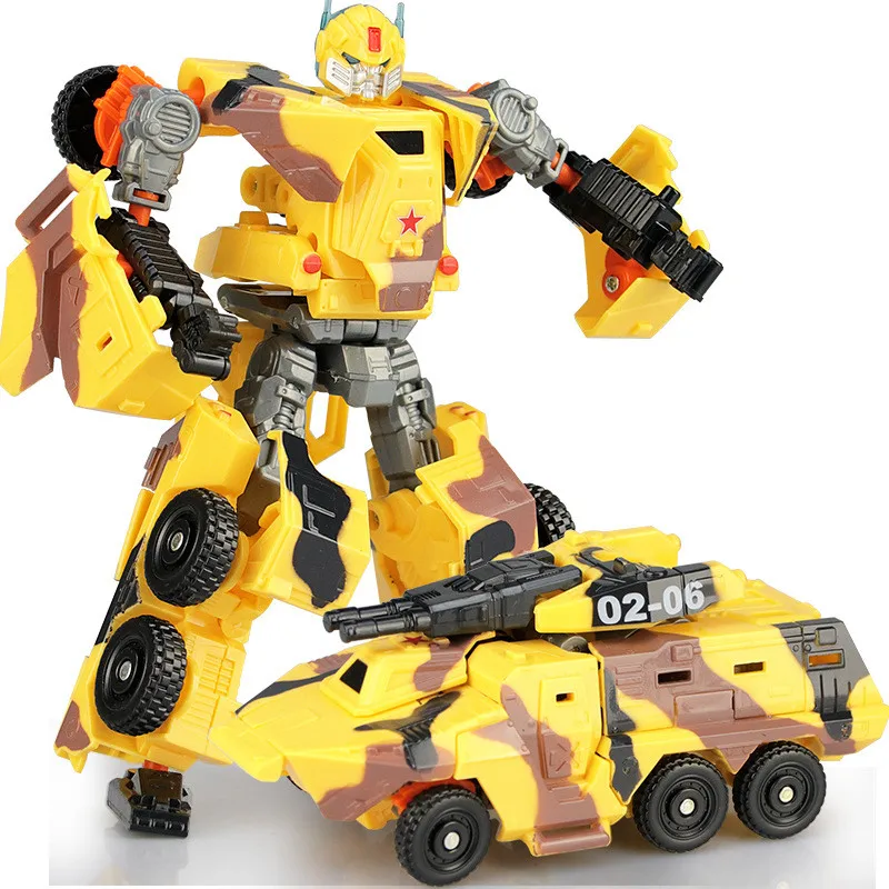 JINJIANG juguetes de transformación geniales, tanque para niños, modelo militar, figuras de acción de Anime, dinosaurio, Robot, coche, película 4, regalo clásico para niños