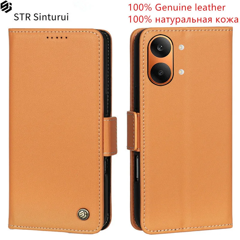

STR 100% Genuine Nappa grain leather card Slot Wallet Cover For Xiaomi Redmi Turbo 5 Max 4 Pro 3 Flip shockproof phone Case