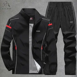 Men's Fitted Exercise Basketball Tracksuit Set Casual Jogging Athletic Workout Sweat Suits Men Gym Working Sports Suit Clothing