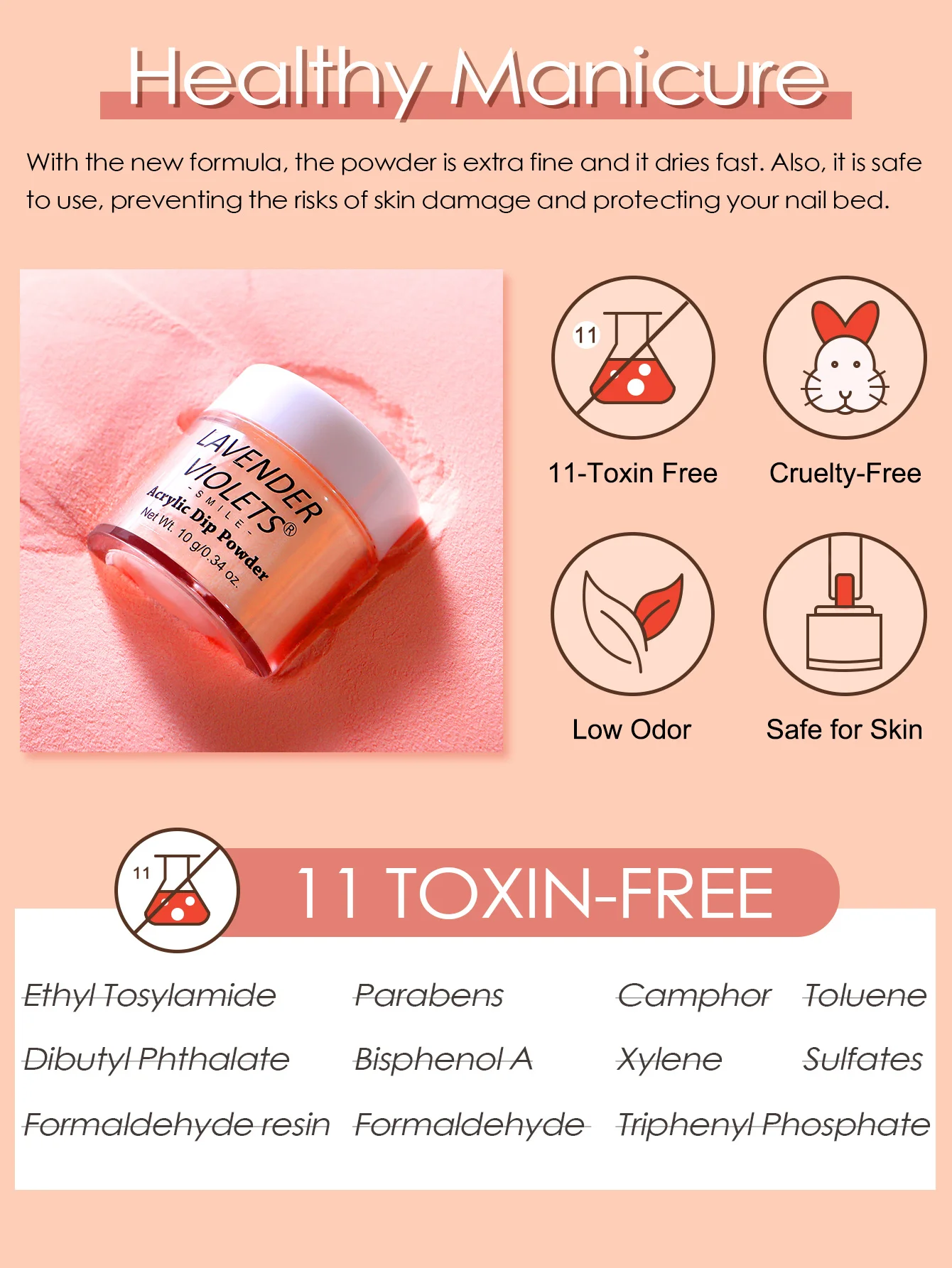 6 قطعة الأحمر الوردي المرجان عيد الميلاد تراجع مسحوق مجموعة سريع الهواء الجاف غمس مسحوق لا UV/LED مصباح لصالون مانيكير مسمار الفن #5