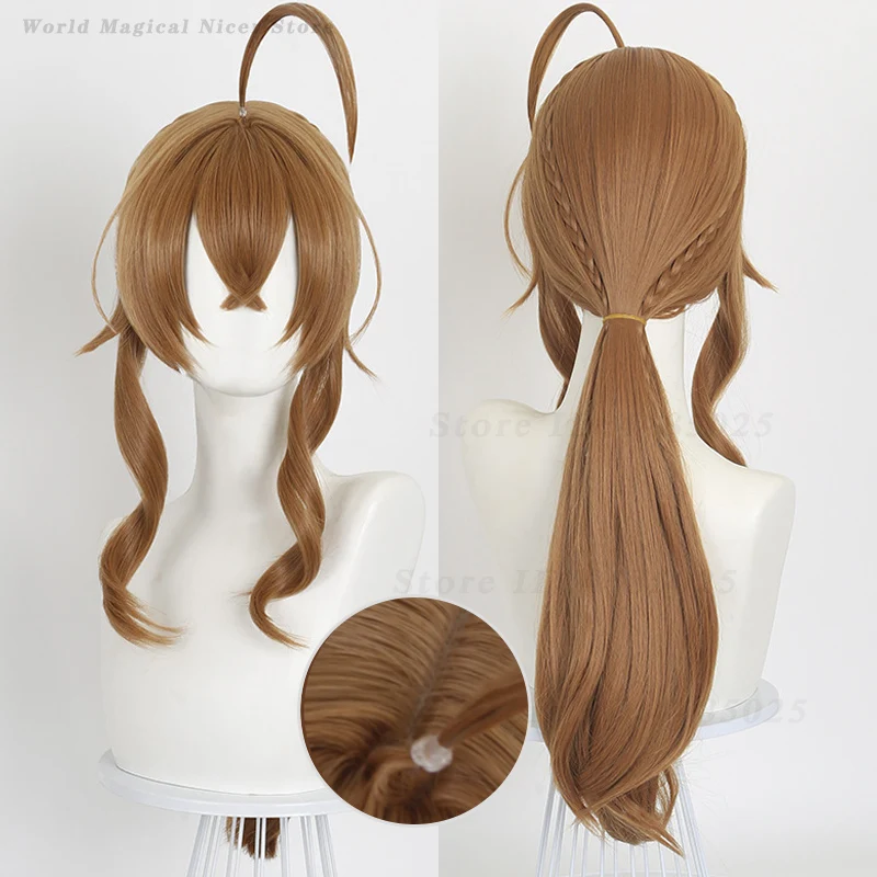 

Парик для косплея персонажа аниме Моника Эверетт на Хэллоуин, женский коричневый парик для ролевых игр, термостойкий синтетический парик для карнавальных вечеринок