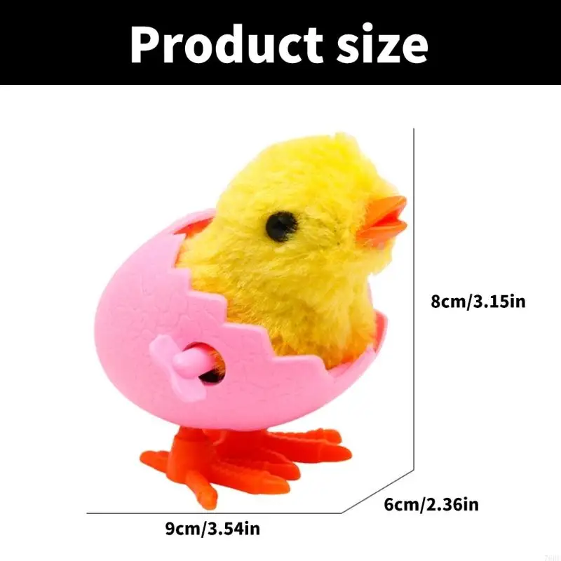 76HF Post-80s Cartoon Nostalgic Vintage Toy Baby Chick Easter Cartoon Mechanical Toy