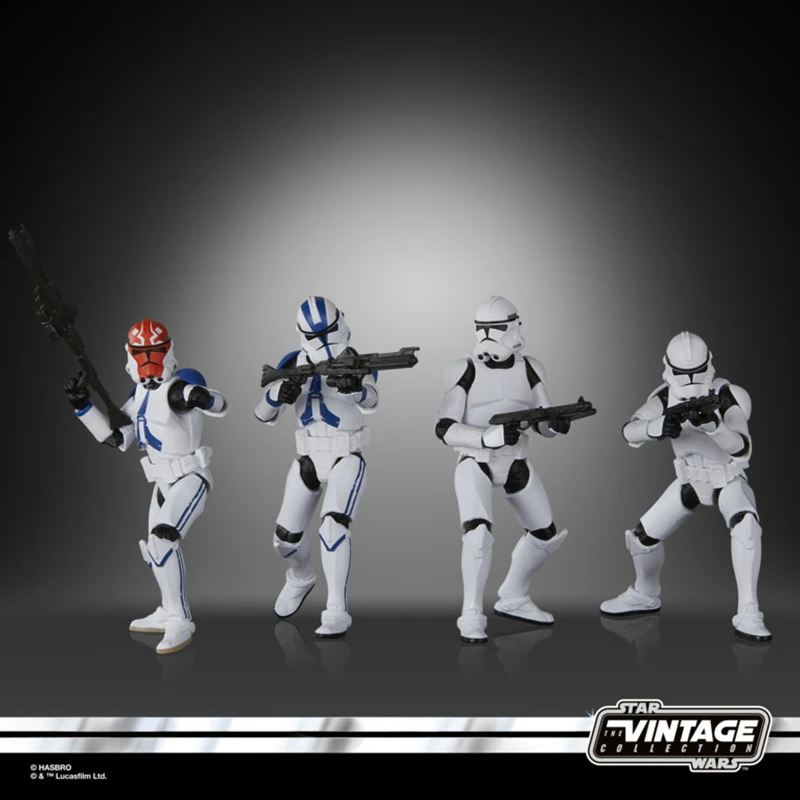 ในสต็อก Hasbro Star Wars Ahsoka The Second Stage Clone Troopers ชุดตัวเลขการกระทําของเล่นมือถือหุ่นยนต์สะสม