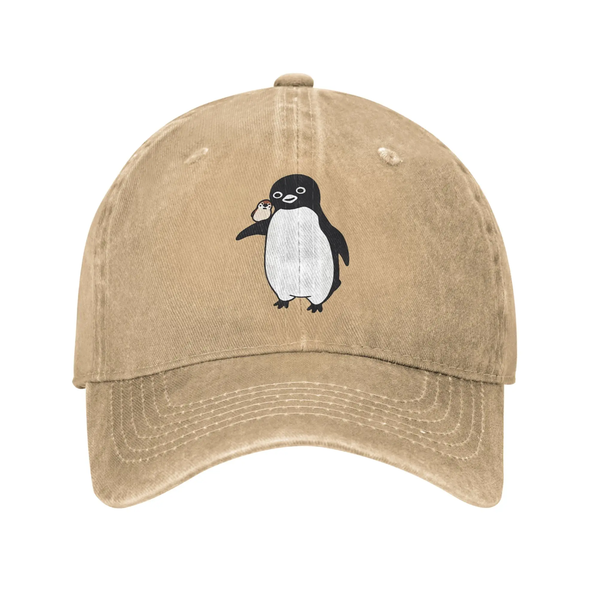 Suica Cute Penguin Sun Baseball Cap  Men Women Custom DIY Trucker Hat Summer Casual Tennis Skate High Quality Snapback Cap