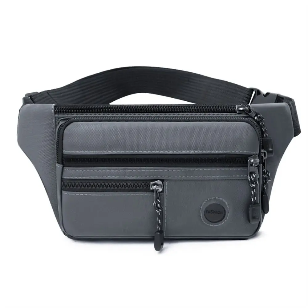 

New Fashionable Waterproof Oxford Cloth Men's Chest Bags with Zipper Multi-functional Shoulder Bag 4 Colors Crossbody Bag Travel
