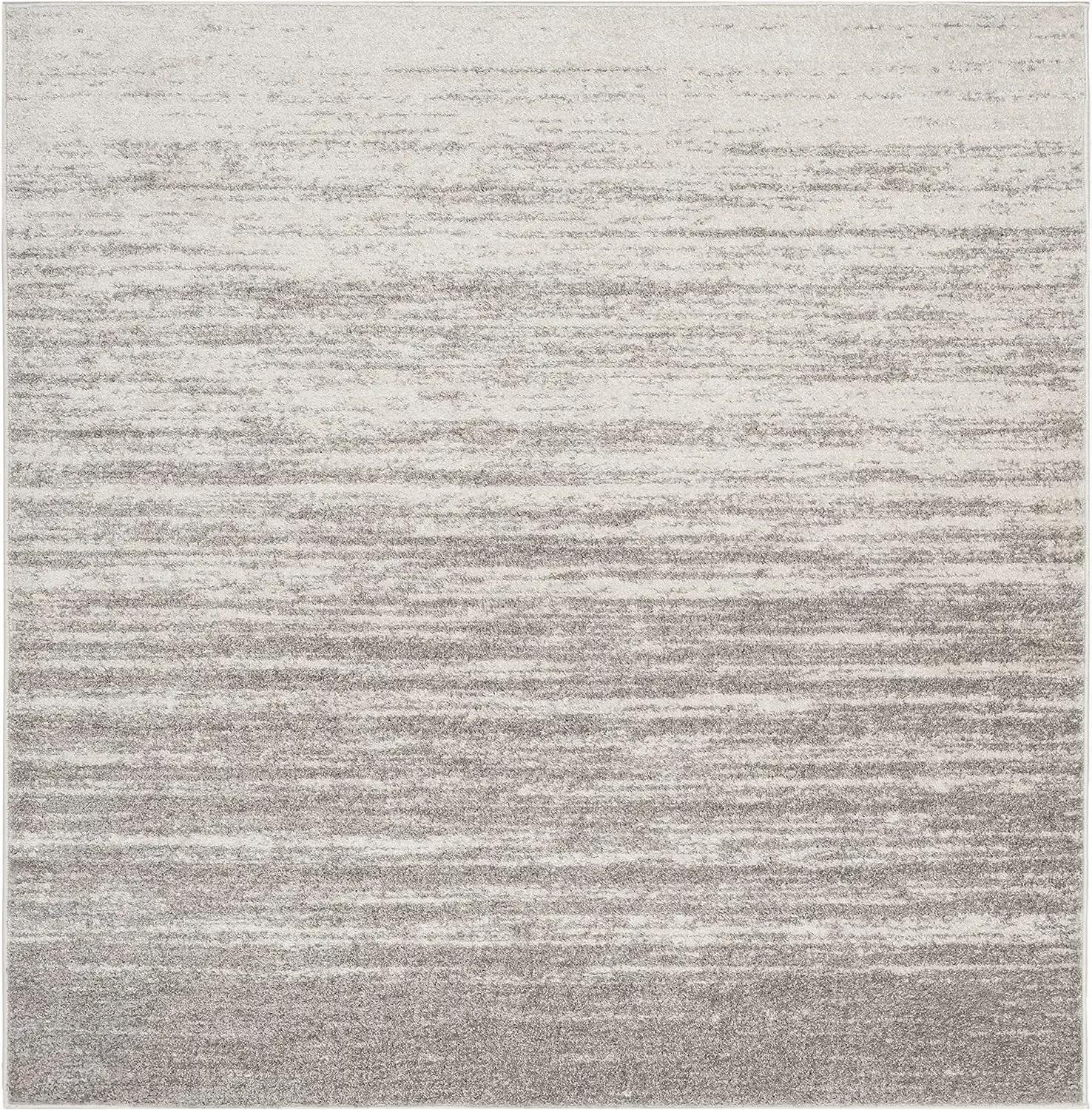 Furniture suppliesSAFAVIEH Adirondack Collection Area Rug - 10' Square, Light Grey & Grey, Modern Ombre Design, Non-Shedding & E