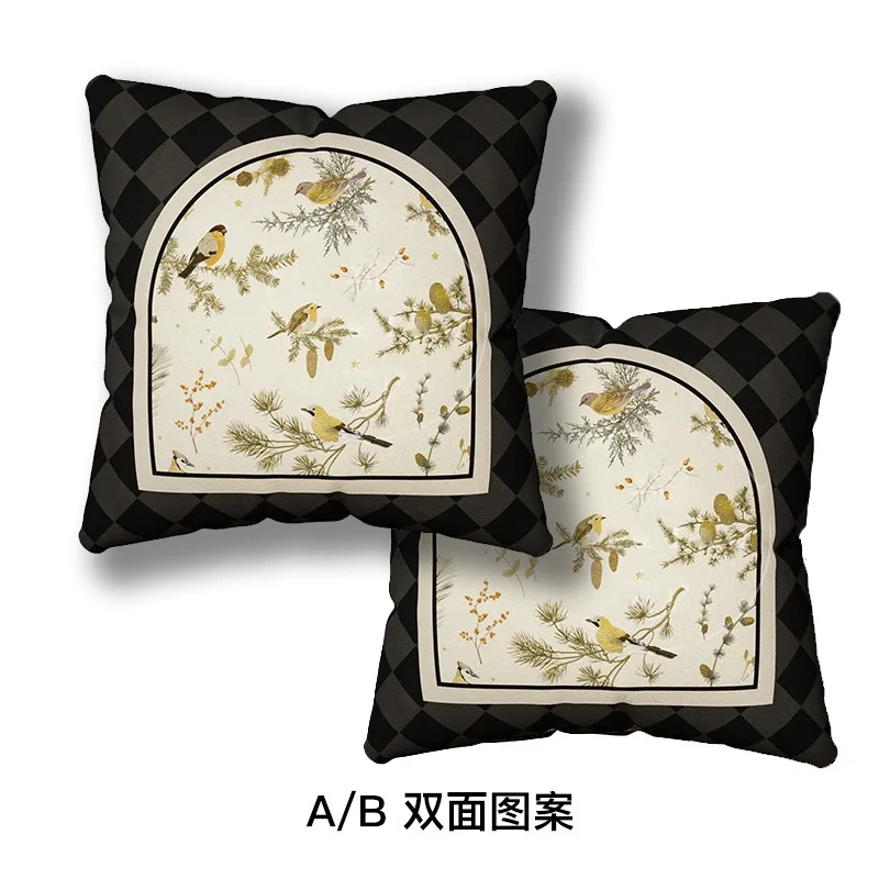 Chinese American ins Nordic French retro backrest light luxury bedside living room sofa pillow cushion