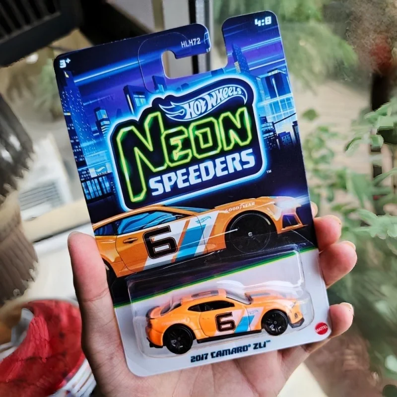 new Hot Wheels Hlh72 Neon Racing Series Porsche Nissan Gtr Bmw M4 Subaru Leopard Alloy Car Model Birthday Gifts Toys