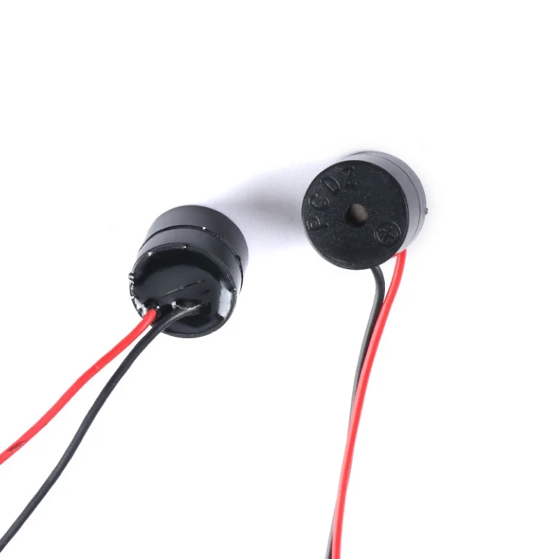 5PCS/LOT 12V 12*9.5MM Electromagnetic Active Buzzer  Speaker alarm loudspeaker With Cable