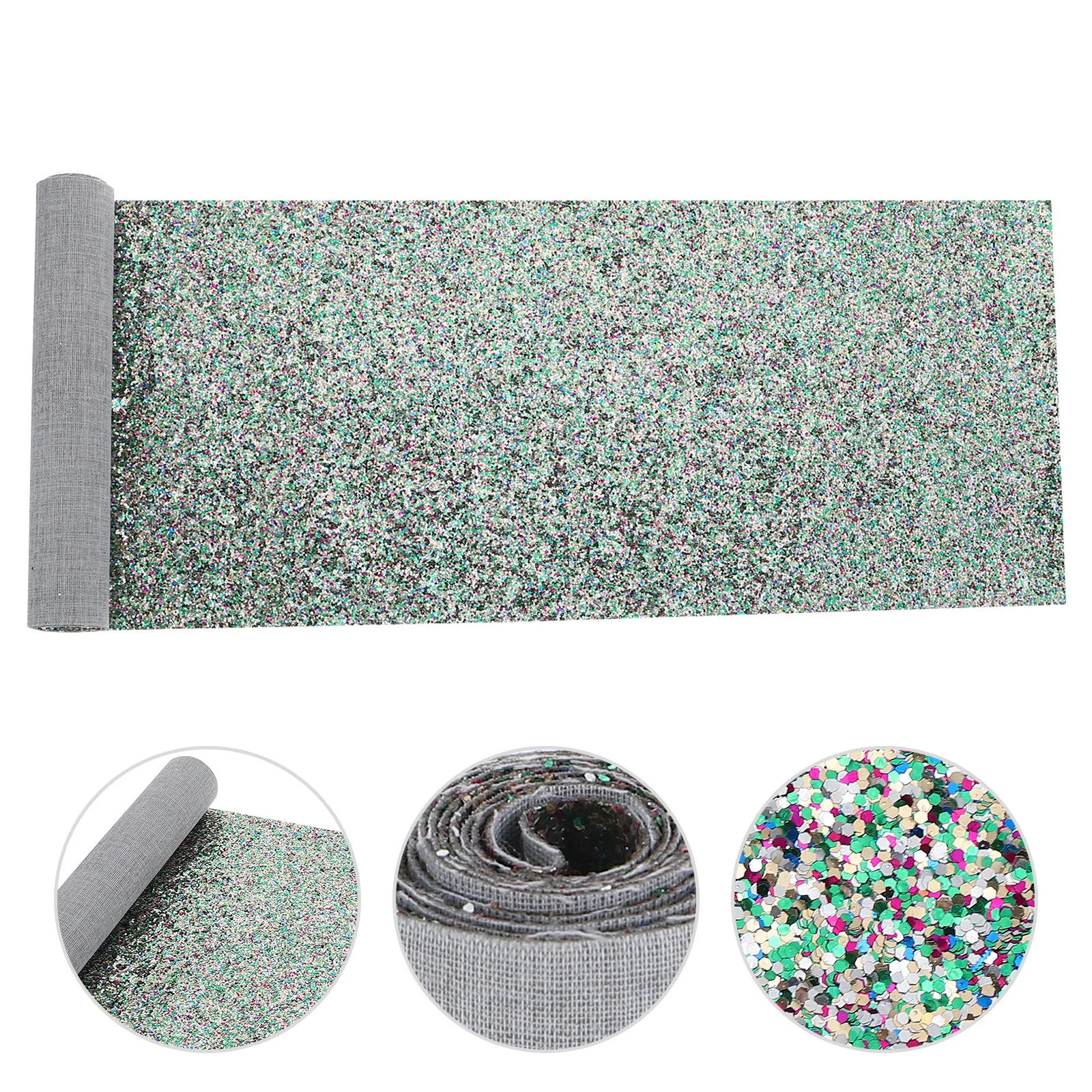 

Glitter Sheet 20X30Cm Chunky Sequins Faux For Diy Earrings Jewelry Crafts Shiny Pu Sheets Handicraft