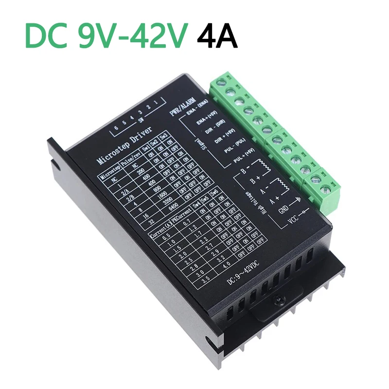 Microstep Motor Driver TB6600 Suitble for 42 57 86 Stepper Motor Nema17 Nema23 Supply Voltage 9V-42V DC