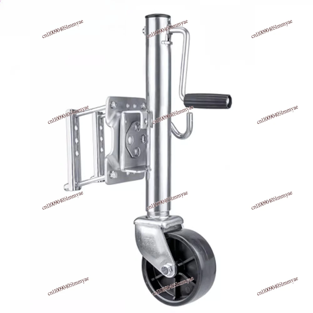 Trailer jack guide wheel, yacht RV trailer bracket 6 inch side shake