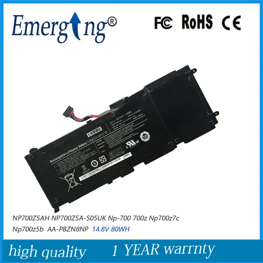 

14.8V 80Wh New Laptop Battery AA-PBZN8NP for Samsung NP700Z5AH NP700Z5A-S05UK