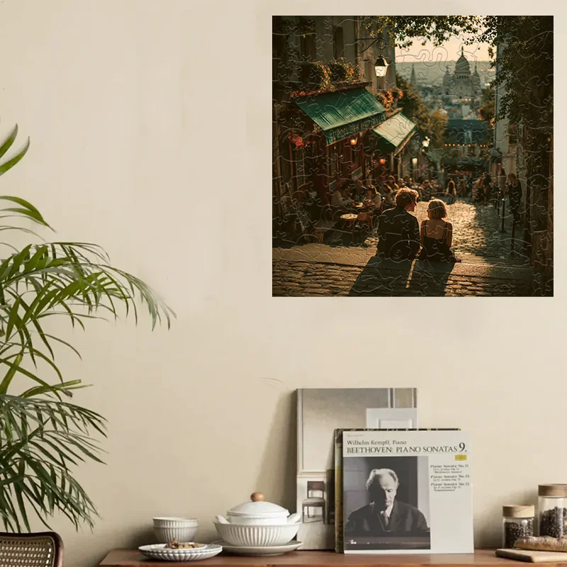 Square wooden puzzle DIY educational toy for children enhances children's hands-on skills and is a great interactive game for