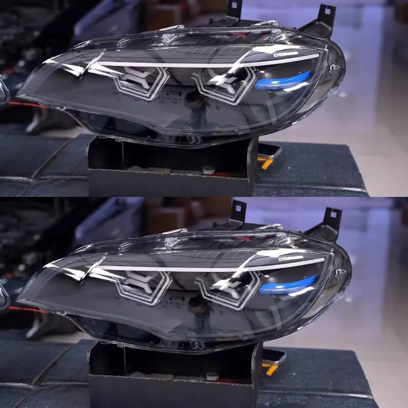 

Автомобильные фары для BMW X6 E71 2008-2014: Светодиодные фары в сборе, обновленная высококачественная комплектация, динамические указатели поворота, аксессуары OSS