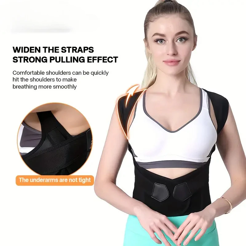 Posture Corrector Women Men Adjustable Gym Lumbar Belt Shoulder Posture Brace Back Straightener Body Shape Support Correction