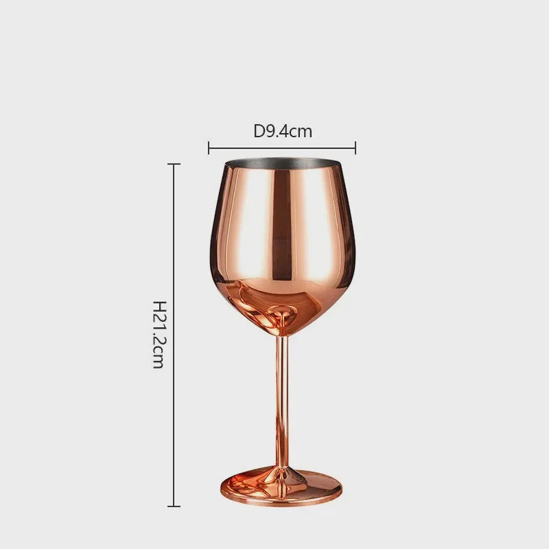 Fotografia 7: Copo de vinho de aço inoxidável copos de metal quebra