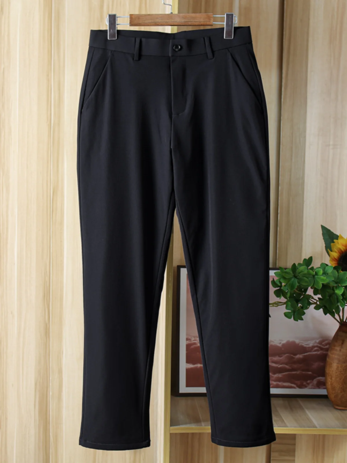 

Men's Winter Thiened Goose down Thermal aphene Heated Knee-Pad Casual Pants Windproof Waterproof Faion Urban Sle Stra...