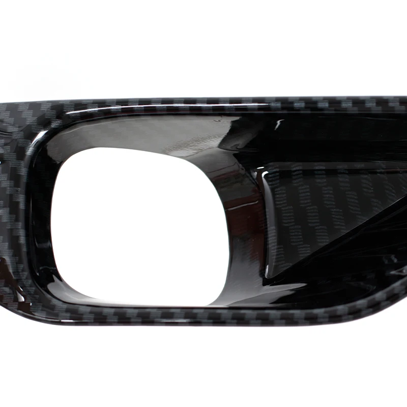 Carbon Fiber Fog Light Cover Trim For Mitsubishi Outlander 2022 2023 Decoration Sticker Foglight Bezel Grille Car Accessories