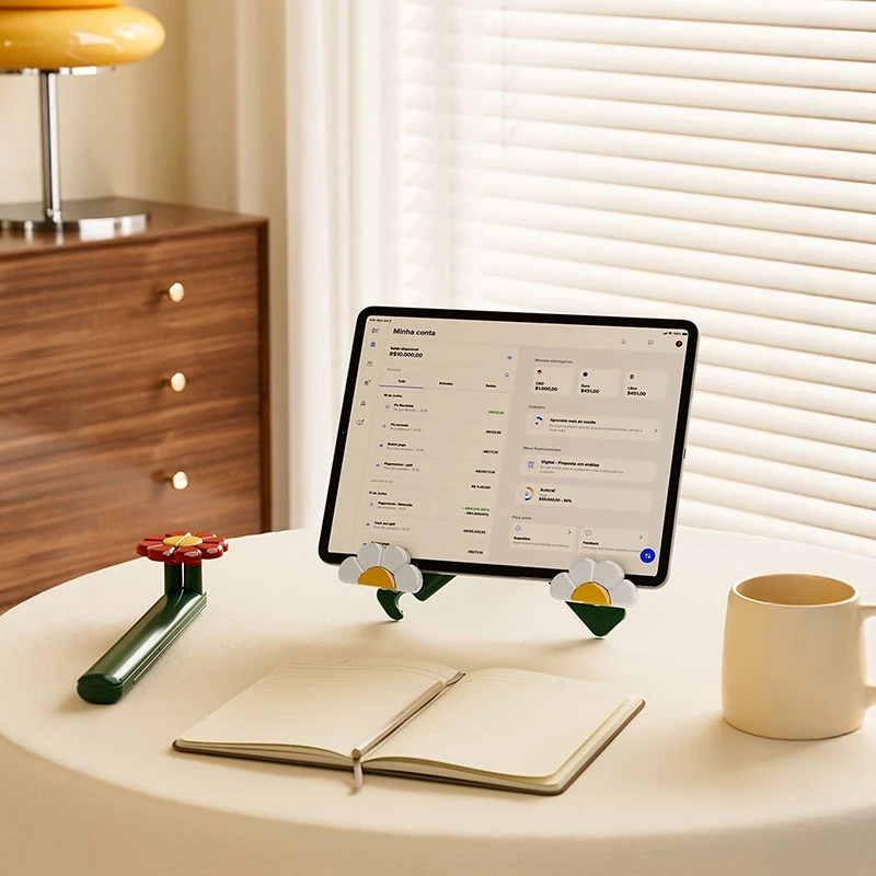 Multifunctional Study And Reading Bookshelf Desktop Book Stand Display Stand Tablet Phone Stand Simple Foldable Bookshelf