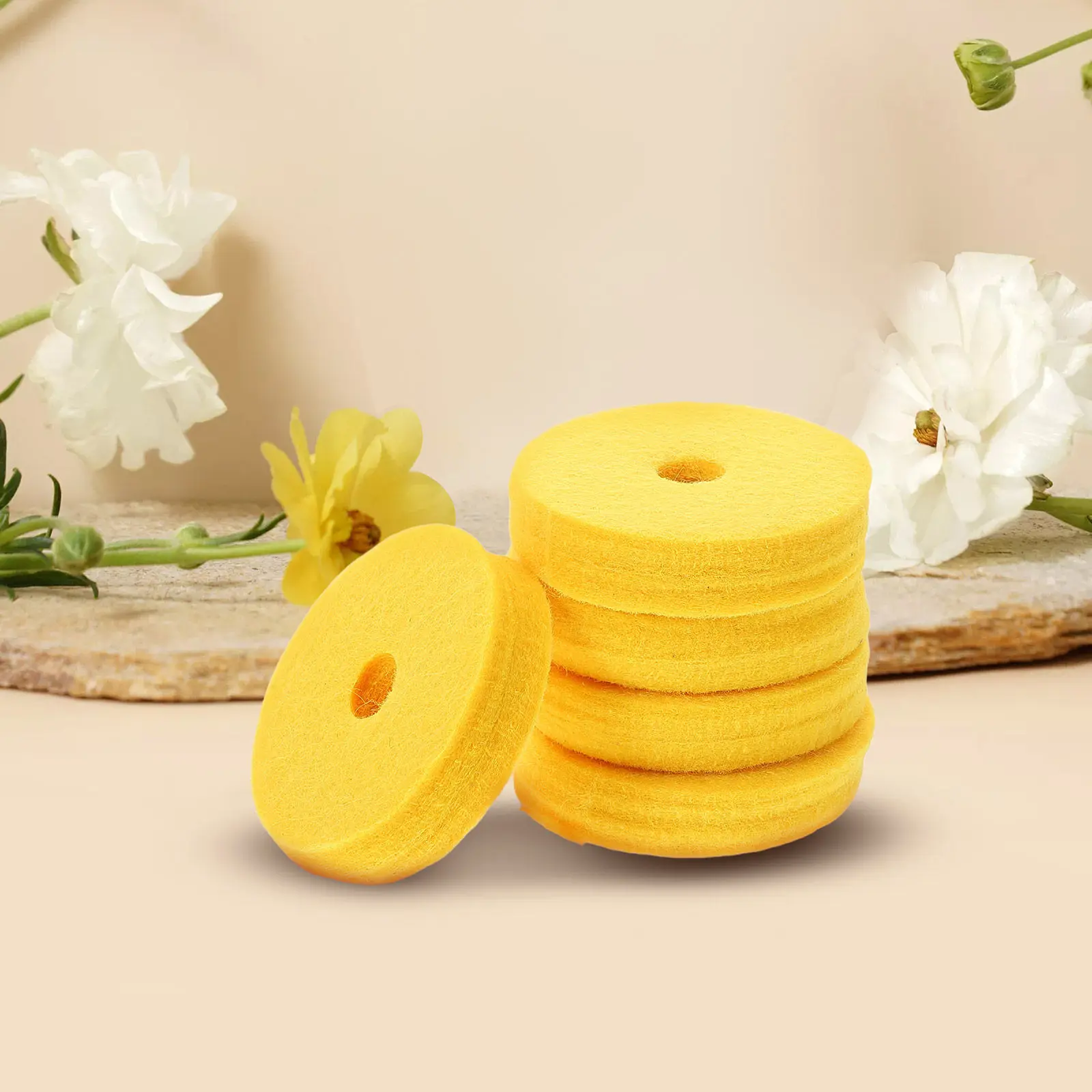 12 Pcs Cymbal Felt Spare Parts Drum Accessories Protector Pad Washers Pads Dampener Mute Kit