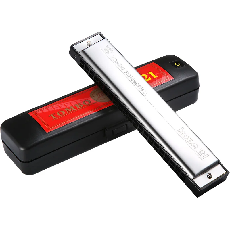 Tombo Tremolo Harmonica, 21 Hole, Key C