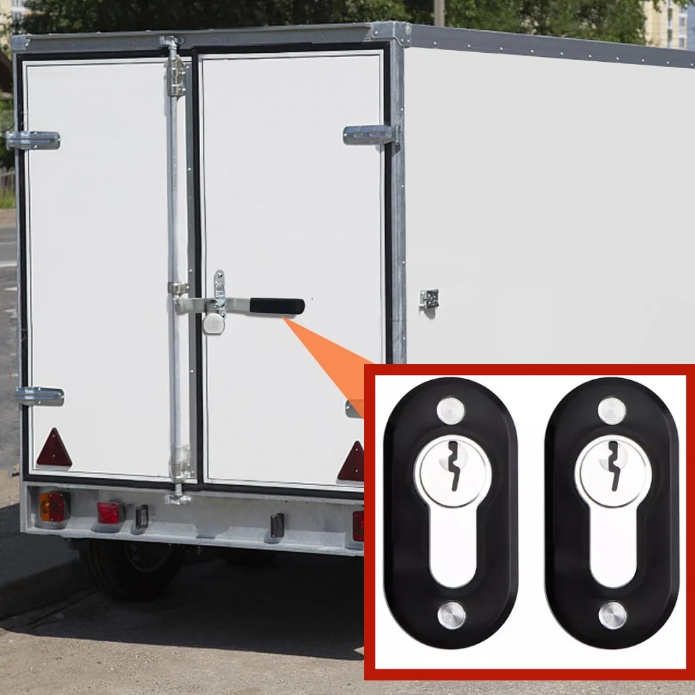 2x Dummy False Camper Van puerta antirrobo disuasorio Kit de protección de seguridad Deadlock alta calidad autocaravan cerraduras negro
