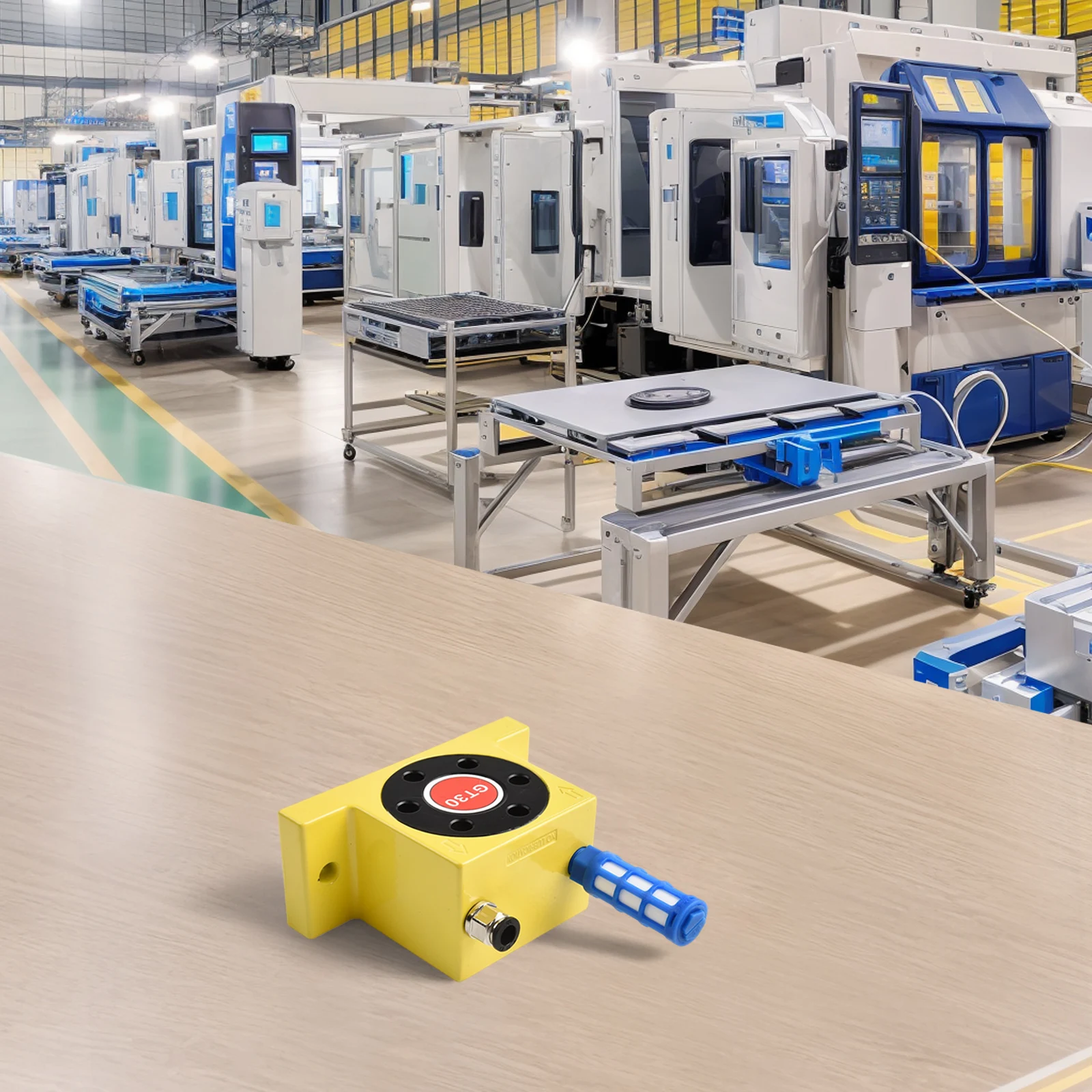 실로 및 자재 취급용 고하중 터빈 공압 진동기, 효율성을 위해 공기압 조절 기능 탑재