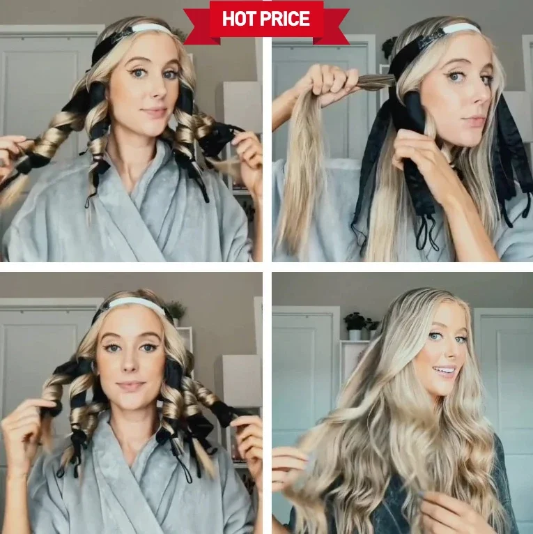 

New Flannel Octopus Hair Curler - Lazy Squid Style, Sleep Headband, Heatless Curling Tool
