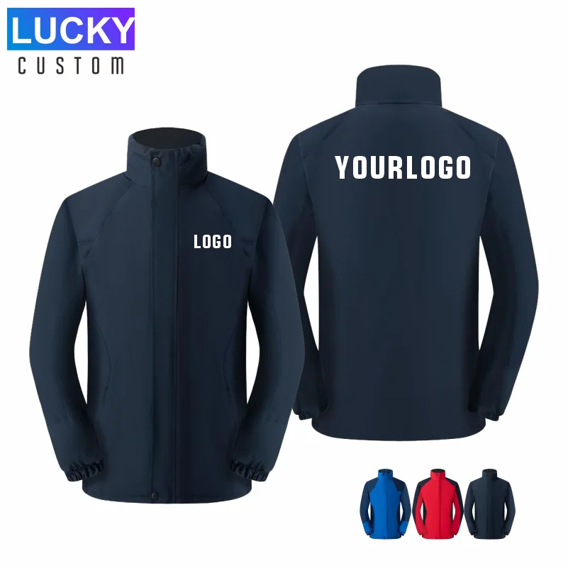 

Custom Design Support Custom Diy Logo Lightweight Leisure Warmth Mountaineering Jackets Standing Collar Hooded Assault Suit